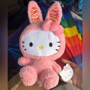Hello Kitty Pink Bunny Suit Plush